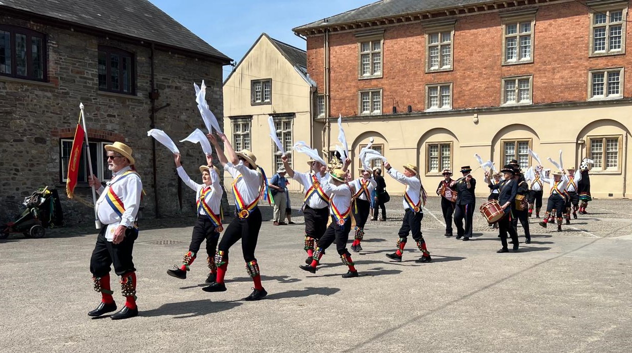 picture of parade at Tredegar