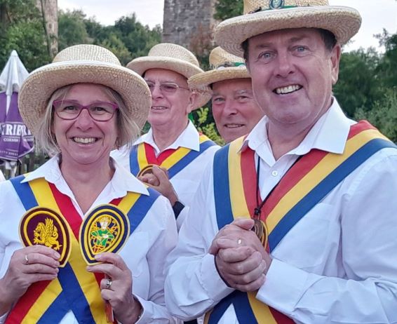 picture of Ruth receiving her badges